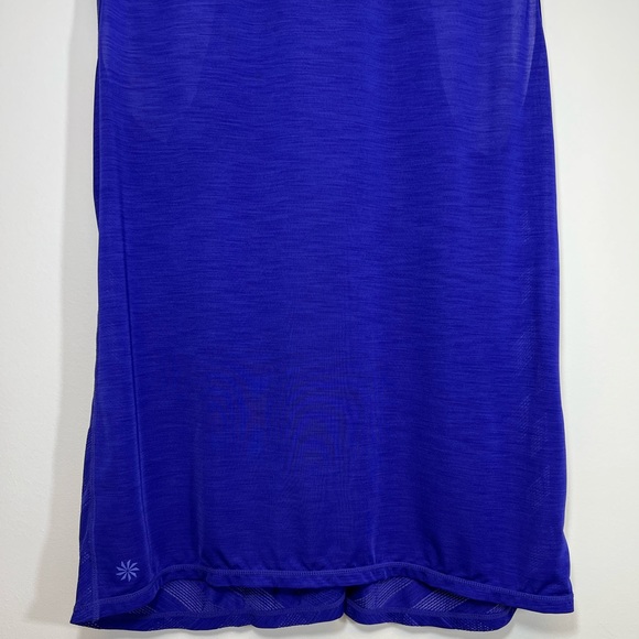 Athleta Racerback Sheer Striped Tank Top Athletic Athleisure Active Wear Purple - Picture 4 of 12